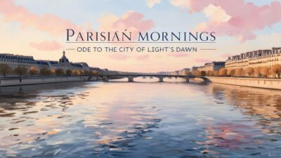 Parisian Mornings: An Ode to the City of Light's Dawn